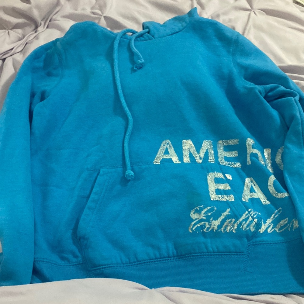 Blue American eagle hoodie